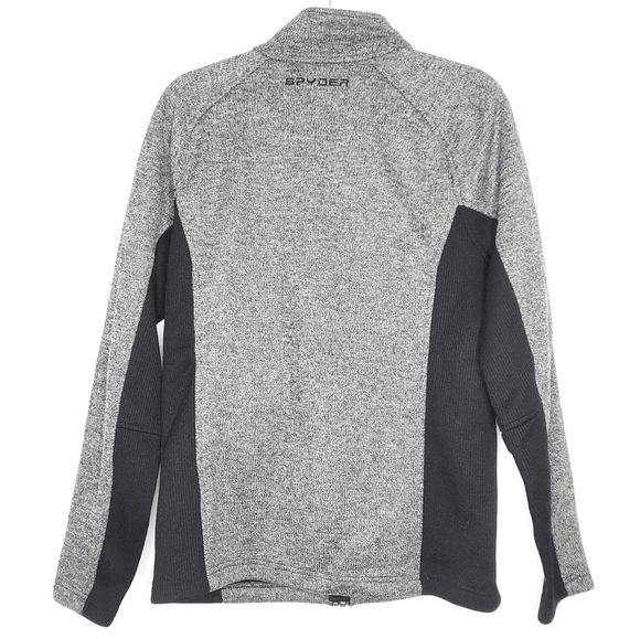 Spyder Gray Zip Jacket M - Picture 3 of 7